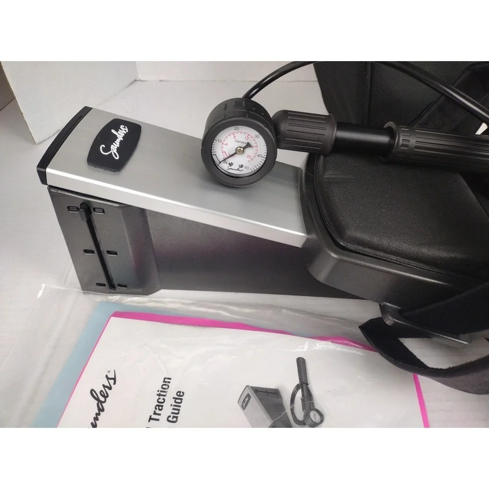 Saunder Cervical Traction Device With Deluxe Carrying Case, Pump and Manual